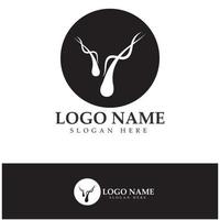 Hair treatment logo hair transplantation logo,removal logo vector image design illustration