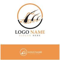 Hair treatment logo hair transplantation logo,removal logo vector image design illustration