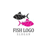 Fish logo template. Creative vector symbol