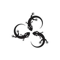 Lizard Chameleon Gecko animall logo and symbol vector illustration