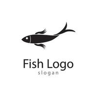 Fish logo template. Creative vector symbol