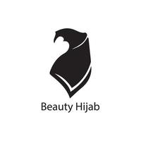 Muslimah hijab Logo template vector illustration design