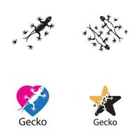 Lizard Chameleon Gecko animall logo and symbol vector illustration