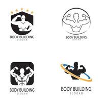 objetos vectoriales e iconos para la etiqueta deportiva insignia de gimnasio diseño de logotipo de fitness vector