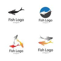 Fish logo template. Creative vector symbol