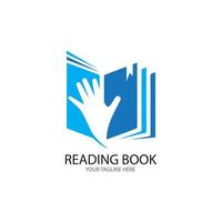 libro educación logo plantilla vector ilustración diseño