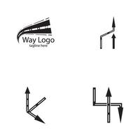 Way vector icon illustration design template