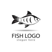 Fish logo template. Creative vector symbol