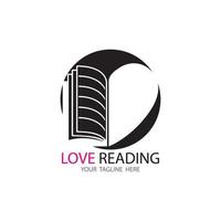 Book Education Logo Template vector illustration design