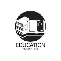 libro educación logo plantilla vector ilustración diseño