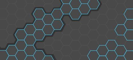 Minimal hexagonal line pattern background vector