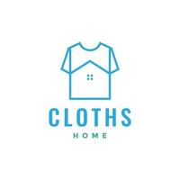 man cloth with home logo design vector