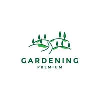 lines abstract gardening agriculture logo vector