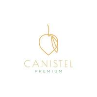 canistel lines art logo design vector