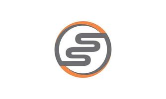 SS logo design vector free vector template