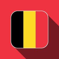 bandera de bélgica, colores oficiales. ilustración vectorial vector