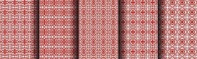 a collection of modern geometric red background patterns collection for banners, flyers, posters, papers, etc vector