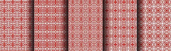 a collection of modern geometric red background patterns collection for banners, flyers, posters, papers, etc vector