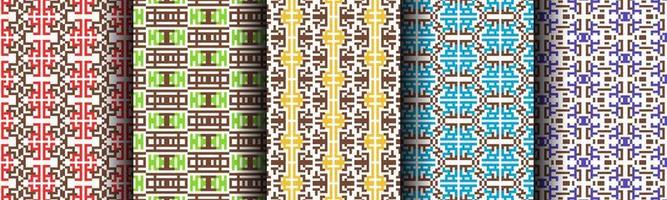 modern tech geometric pattern background collection set vector