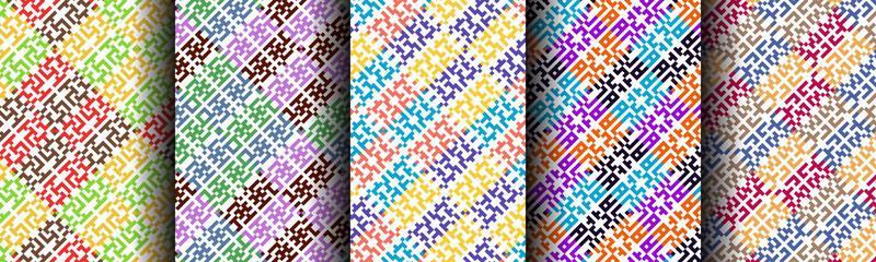 modern abstract pattern geometric background collection set