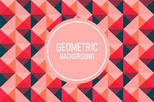 Flat geometric background vector