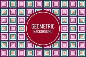 Flat geometric background vector