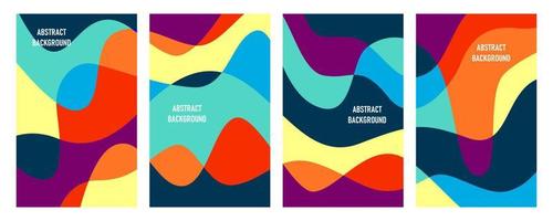 Abstract shape cover collection vector