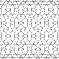 Abstract star shape outline pattern vector