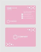 Abstract business card template vector