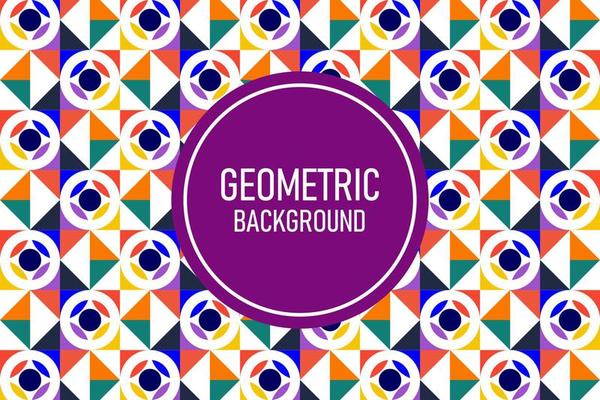 Flat geometric background