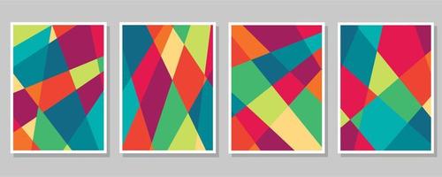 Abstract Bauhaus geometric pattern background vector circle