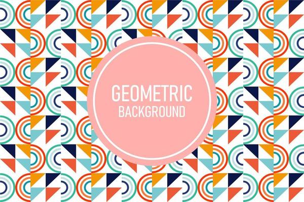 Flat geometric background