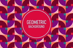 Flat geometric background vector