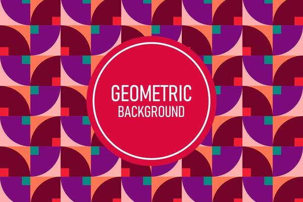 Flat geometric background