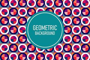 Flat geometric background vector