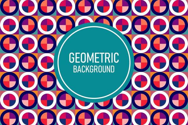 Flat geometric background