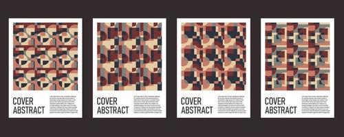 Abstract colorful geometric background for poster and cover vector