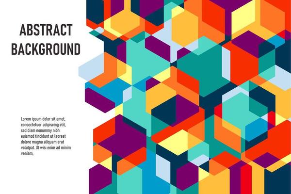 Flat geometric background