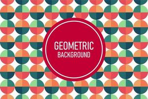 Flat geometric background vector