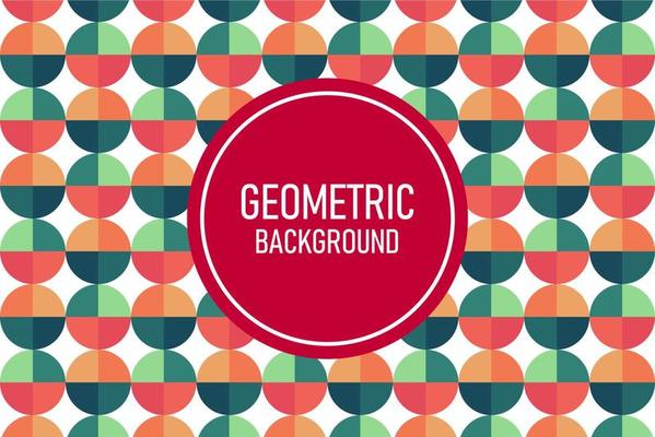 Flat geometric background