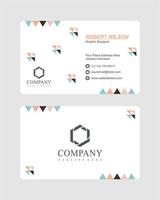 Abstract business card template vector