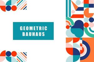 Flat geometric background vector