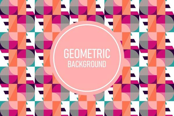 Flat geometric background