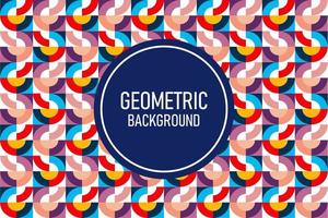 Flat geometric background vector