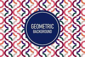 Flat geometric background vector