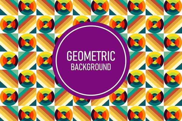 Flat geometric background