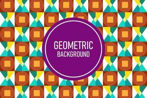 Flat geometric background vector