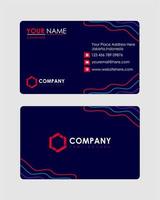 Abstract business card template vector