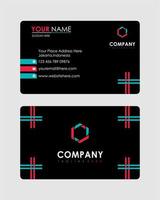 Abstract business card template vector