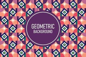 Flat geometric background vector